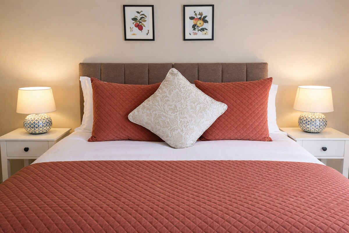 Master bedroom with double bed