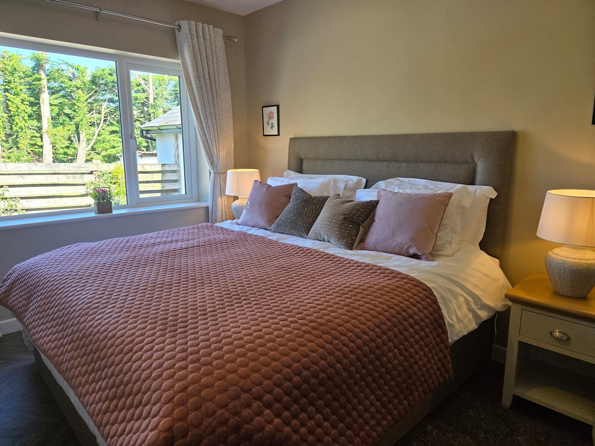 Master bedroom with king bed